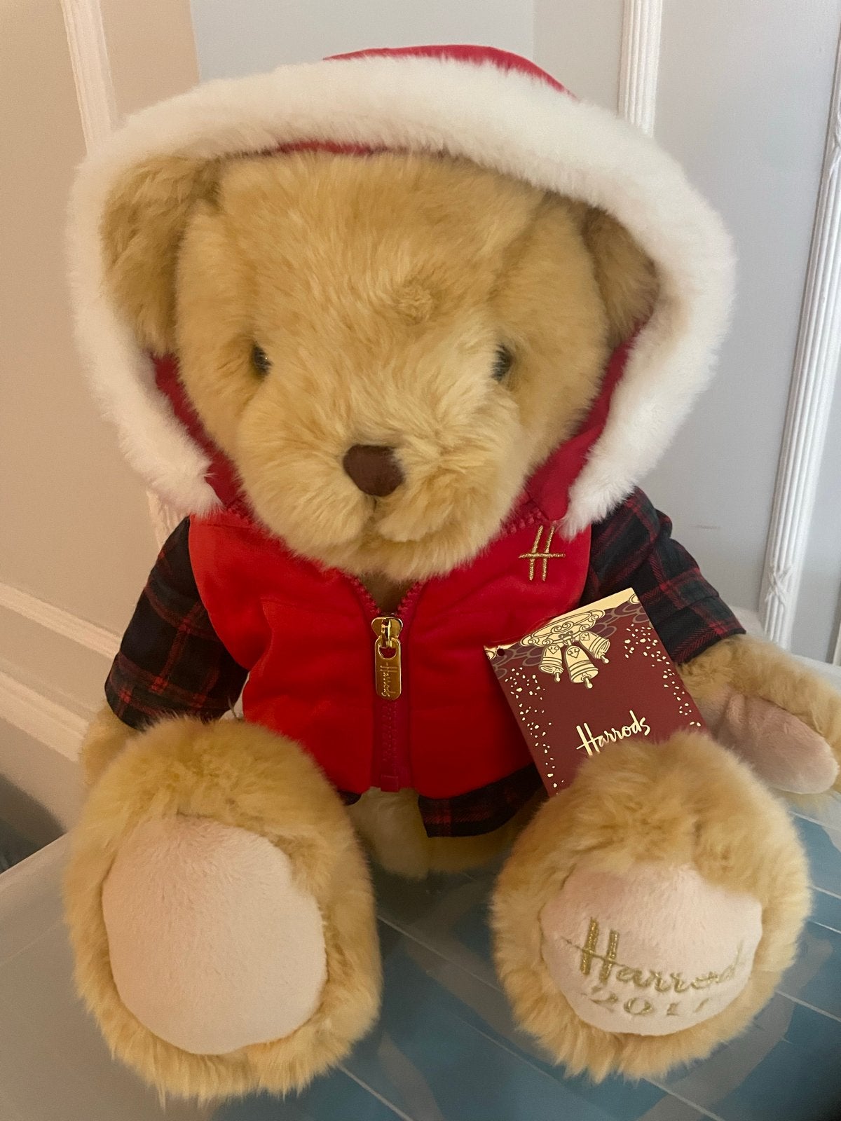 Nieuwe Harrods Bertie Kerstbeer 2017 uit rookvrij huis, Overige merken, Beer, Nieuw, Ophalen of Verzenden