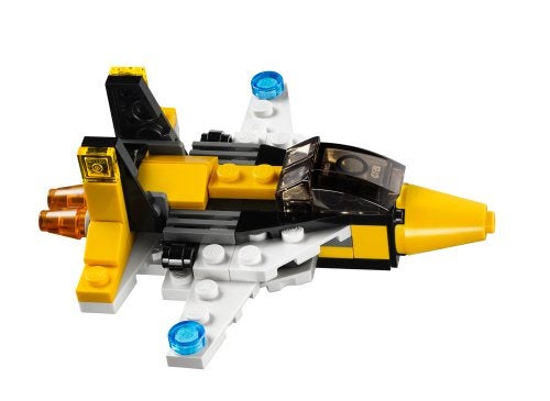 LEGO Creator Gele Straaljager (31042) - Zonder doos, Lego, Inclusief instructies, Ophalen of Verzenden, Zo goed als nieuw