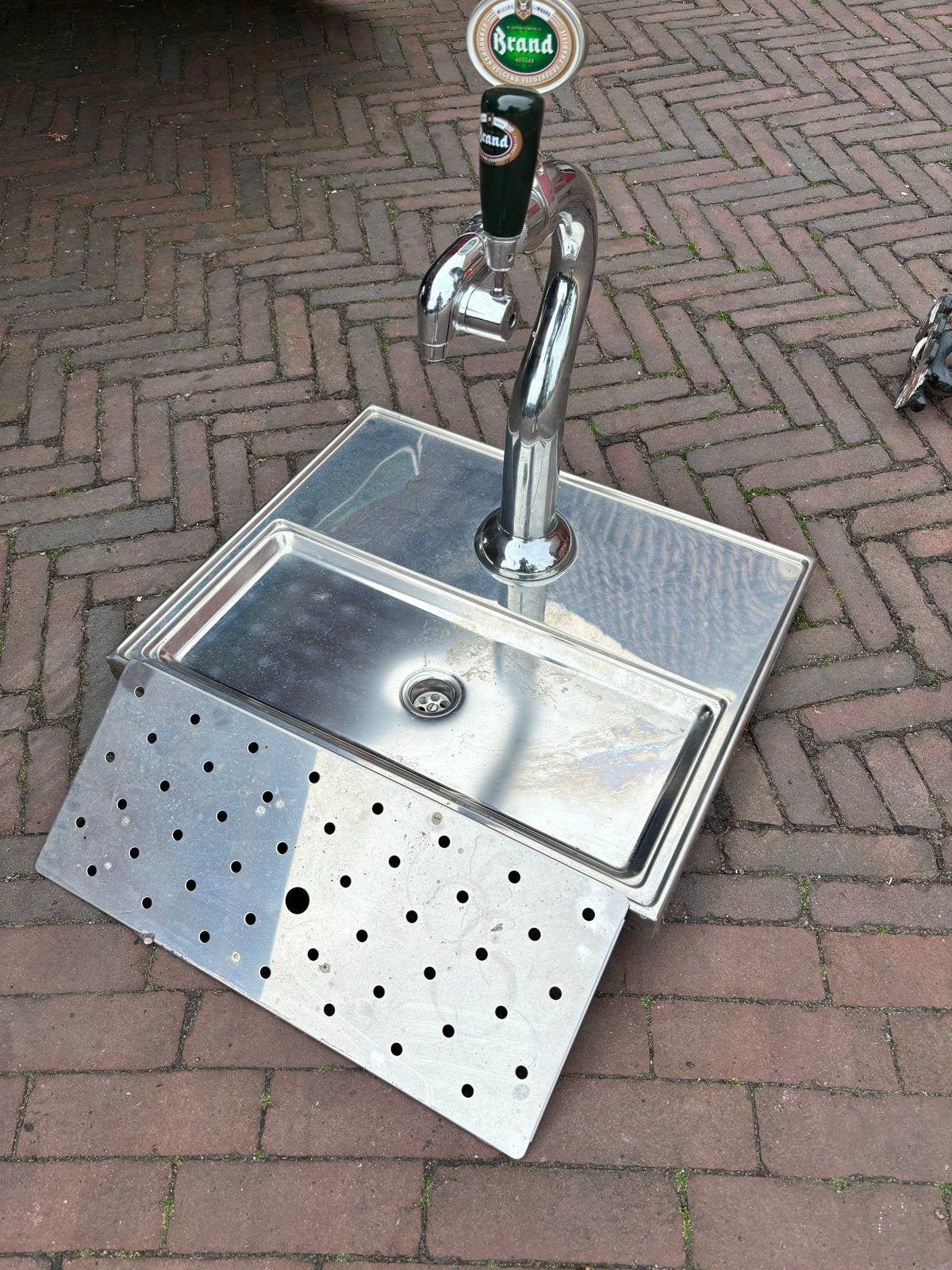 Tapkraan met lekblad - All-in-one - 60x50 cm, Ophalen of Verzenden, Gebruikt, Overige typen