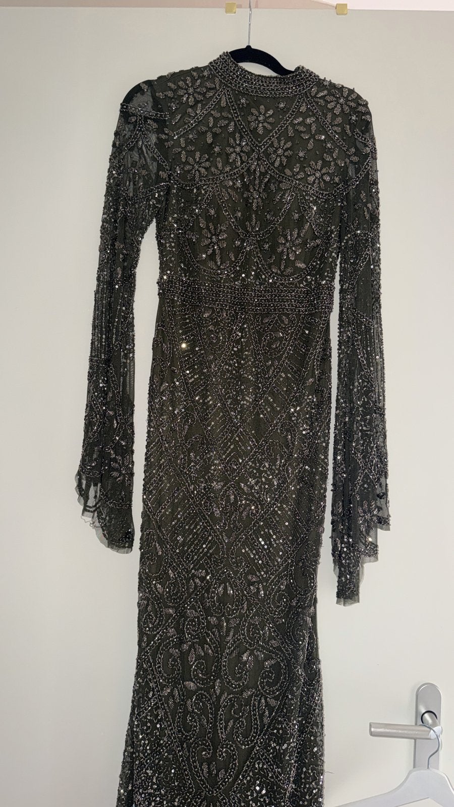 Abiye galajurk maat 40 (past ook met M/L), Kleding | Dames, Jurken, Maat 38/40 (M), Ophalen of Verzenden, Zo goed als nieuw, Onder de knie