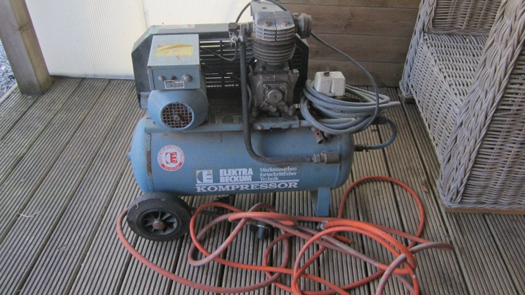 compressor electra beckum hobby compressor, Gebruikt, Ophalen of Verzenden, Minder dan 200 liter/min, Minder dan 25 liter