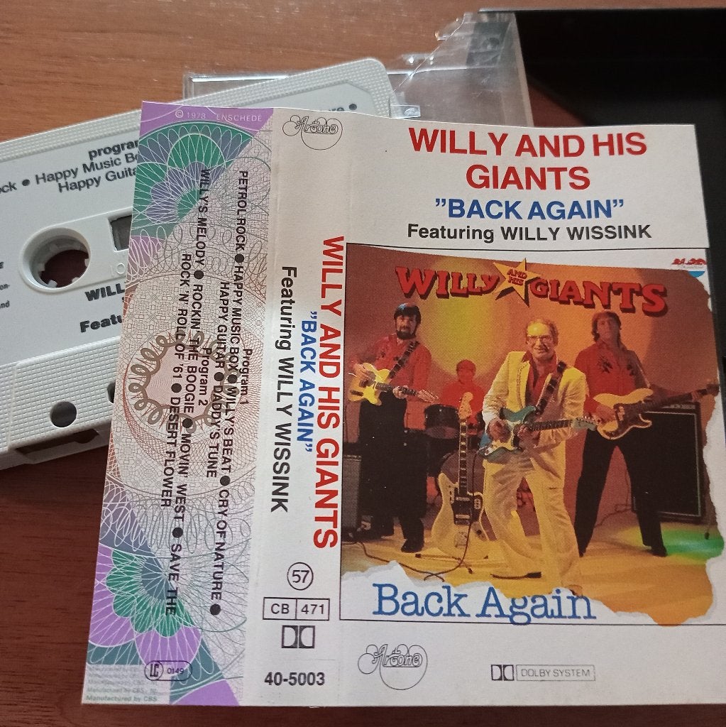 Willy And His Giants Back Again (1981 Artone), Gebruikt, 1 bandje, Ophalen of Verzenden, Origineel