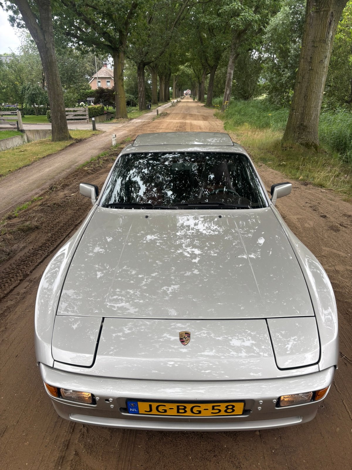 Porsche 944 2.5 Coupe 1985 champagne/zilver, Auto's, Porsche, Achterwielaandrijving, 4 cilinders, 1194 kg, Leder en Stof