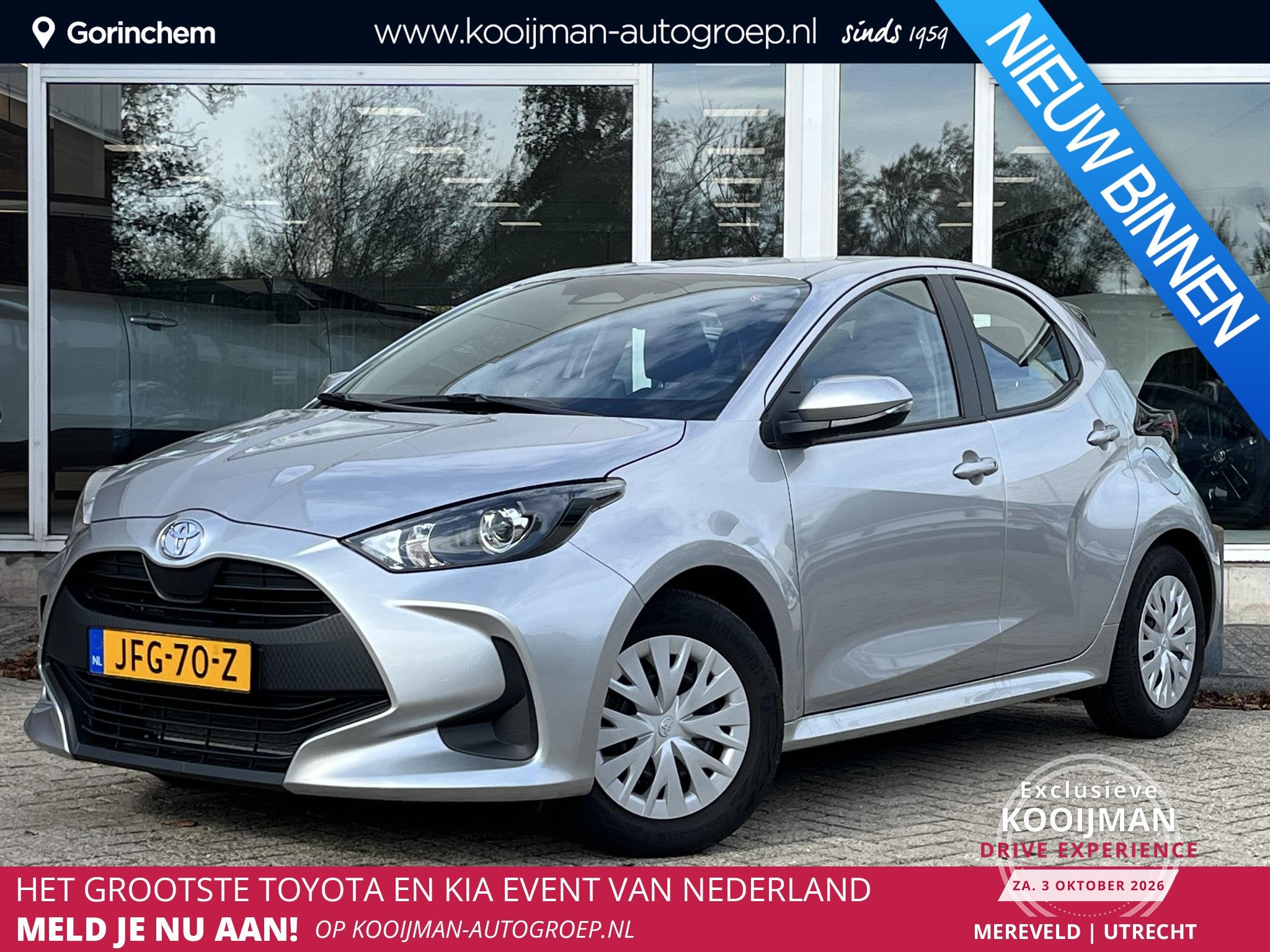 Toyota Yaris 1.5 Hybrid 115 Comfort, Gebruikt, Bedrijf, Hybride Elektrisch/Benzine, 3 cilinders