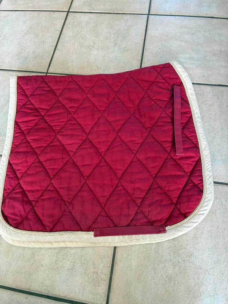 BR dekje rood met wit full, Full (L), Ophalen of Verzenden, Zo goed als nieuw, Rood