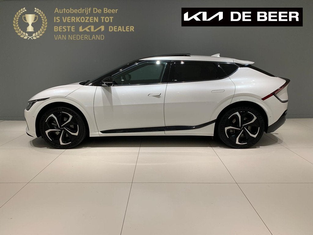KIA Ev6 77,4kWh 325pk AWD GT-Line PANO, Auto's, Kia, 12 maanden, Gebruikt, Zwart, Wit