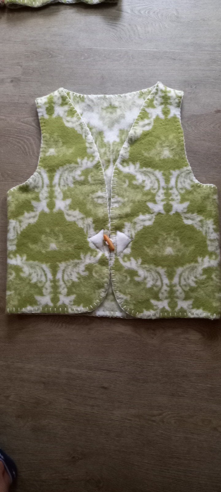 Handgemaakte bodywarmer van wollen deken - Maat XL, Kleding | Dames, Bodywarmers, Ophalen of Verzenden, Nieuw, Maat 46/48 (XL) of groter