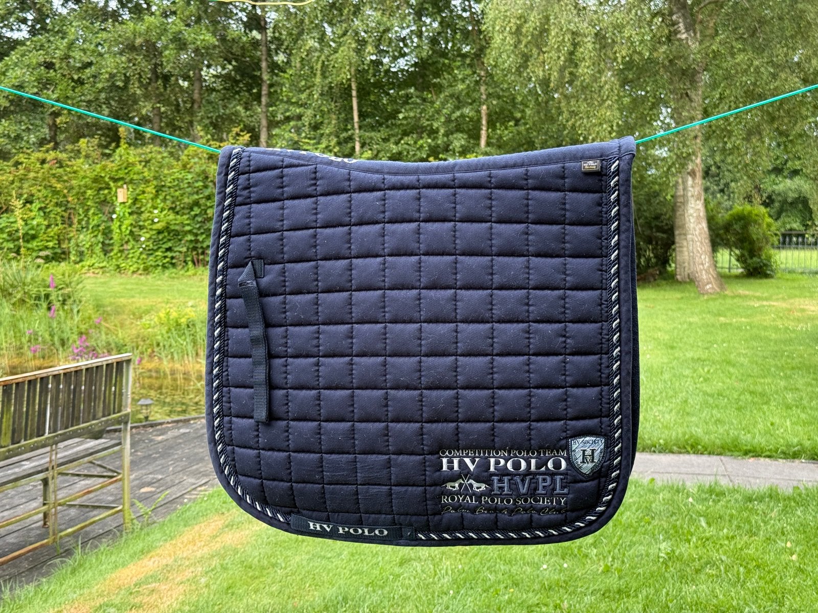 HV POLO zadeldekje dressuur Full, Full (L), Gebruikt, Dressuurdekje, Ophalen of Verzenden
