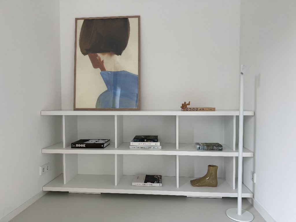 Boeken kast, TV kast, Dressoir Mat wit, Ophalen, Overige materialen, Nieuw, 200 cm of meer
