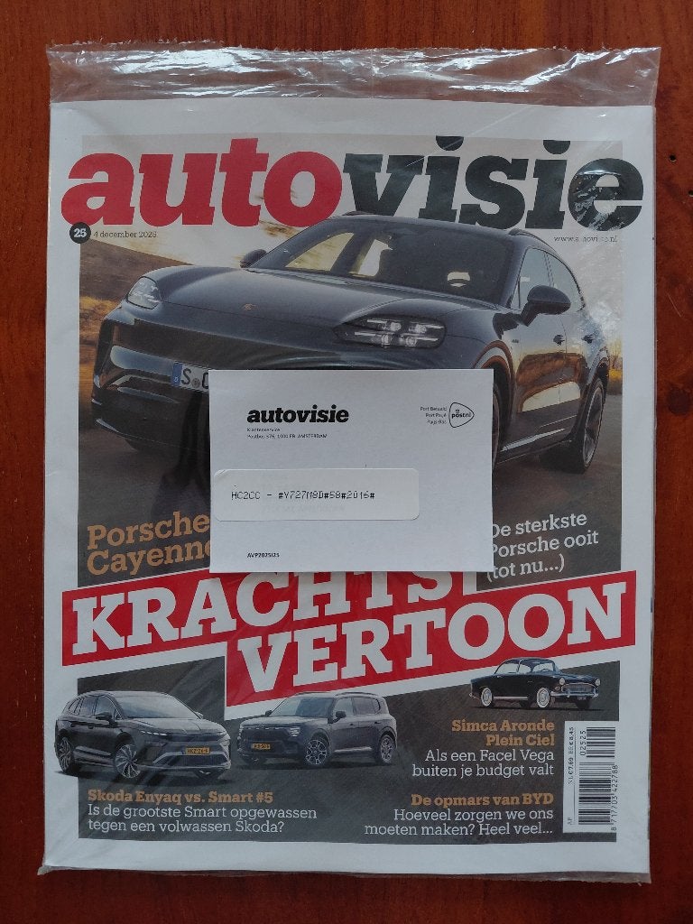 Autovisie 25 2025 Simca Aronde Plein Ciel, Skoda Enyaq, Ophalen of Verzenden, Nieuw, Porsche