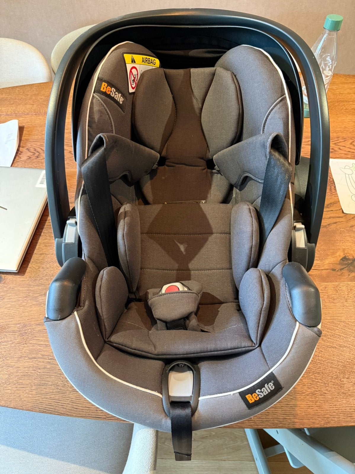 BeSafe iZi Modular X2 i-Size Metallic Melange, Autogordel of Isofix, Zijbescherming, Zo goed als nieuw, 0 t/m 13 kg