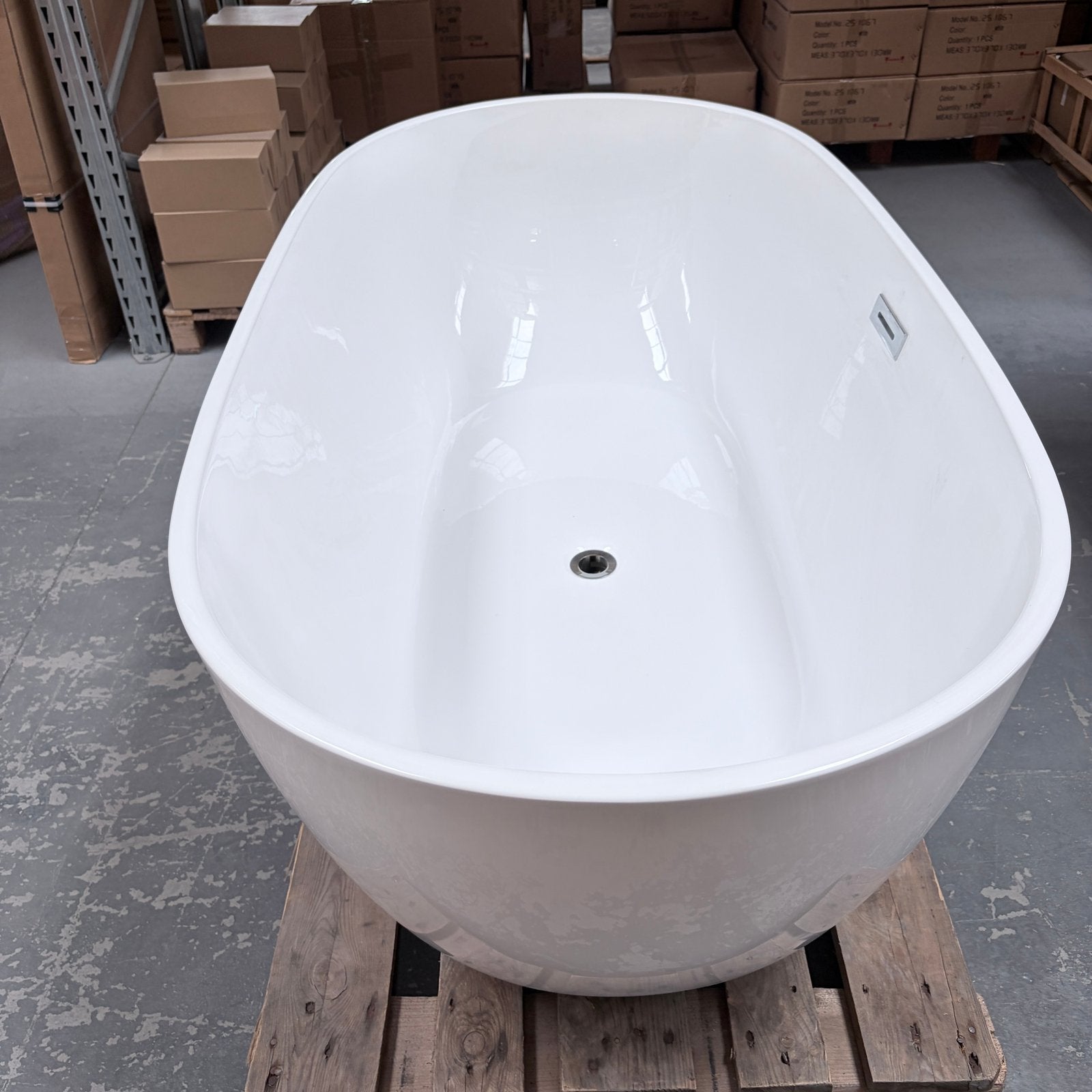 Prachtig ovaal ligbad 160x82x58 cm Bad nr502, Ophalen of Verzenden, Nieuw