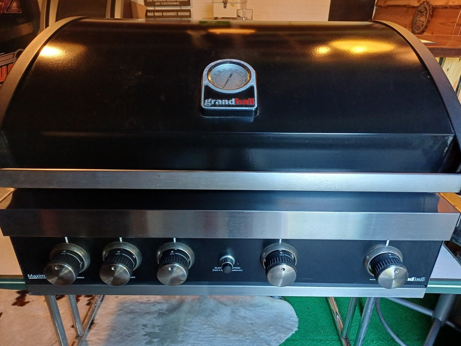 Grandhall BBQ met 4 pits en extra bovenbrander, Ophalen, Gebruikt, Grandhall