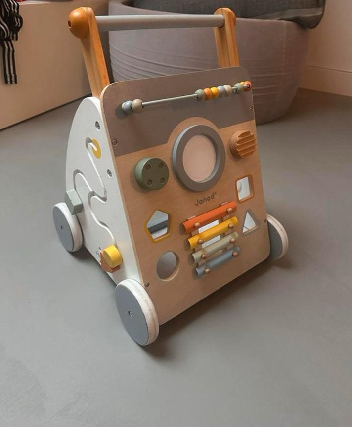 JanodHouten speelgoed - Babyloopwagen - Sweet Cocoon, Ophalen of Verzenden, Zo goed als nieuw