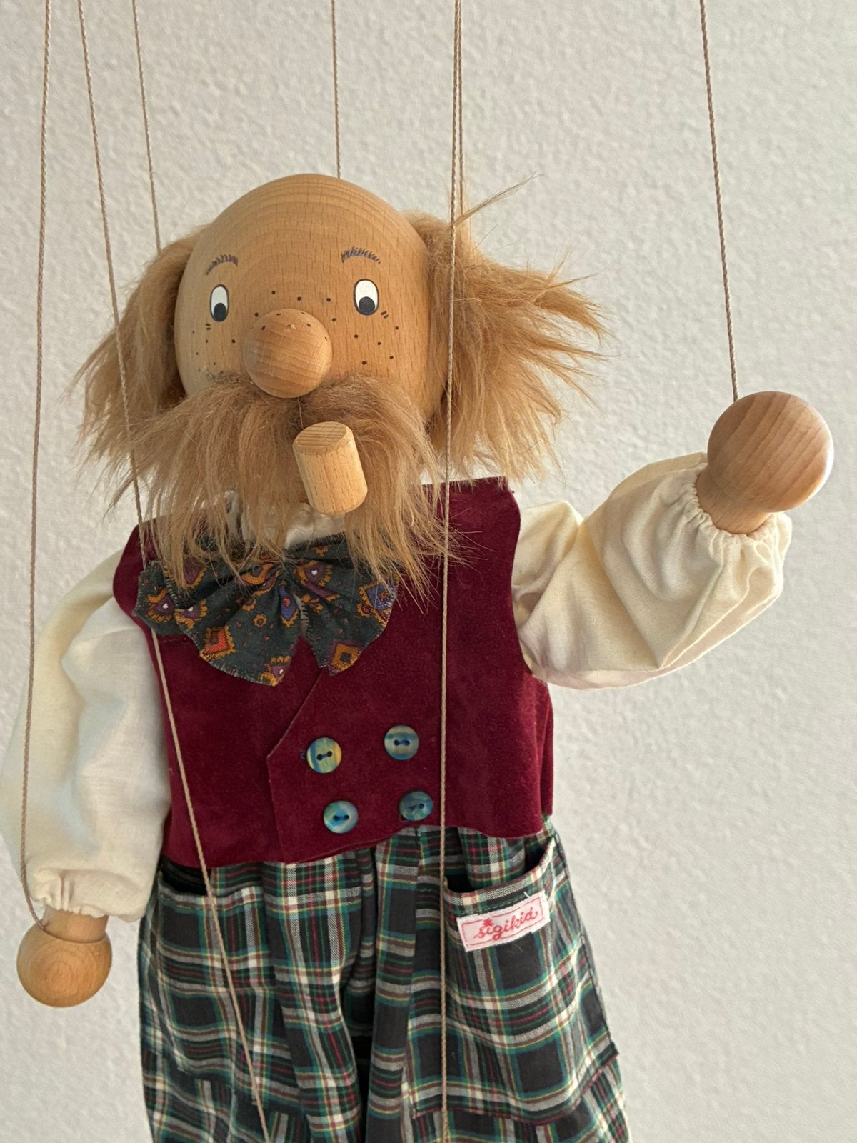 Sigikid marionette 40cm, Ophalen of Verzenden, Zo goed als nieuw, Pop