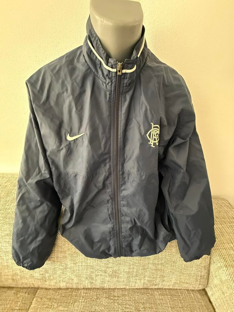 Vintage Nike Glasgow rangers FC jack / jas Schotland, Ophalen of Verzenden, Zo goed als nieuw, Maat 52/54 (L), Blauw