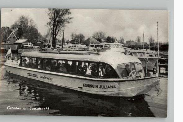 Loosdrechtse Plassen 2 x rondvaartboot, Verzenden, 1960 tot 1980, Ongelopen, Noord-Holland
