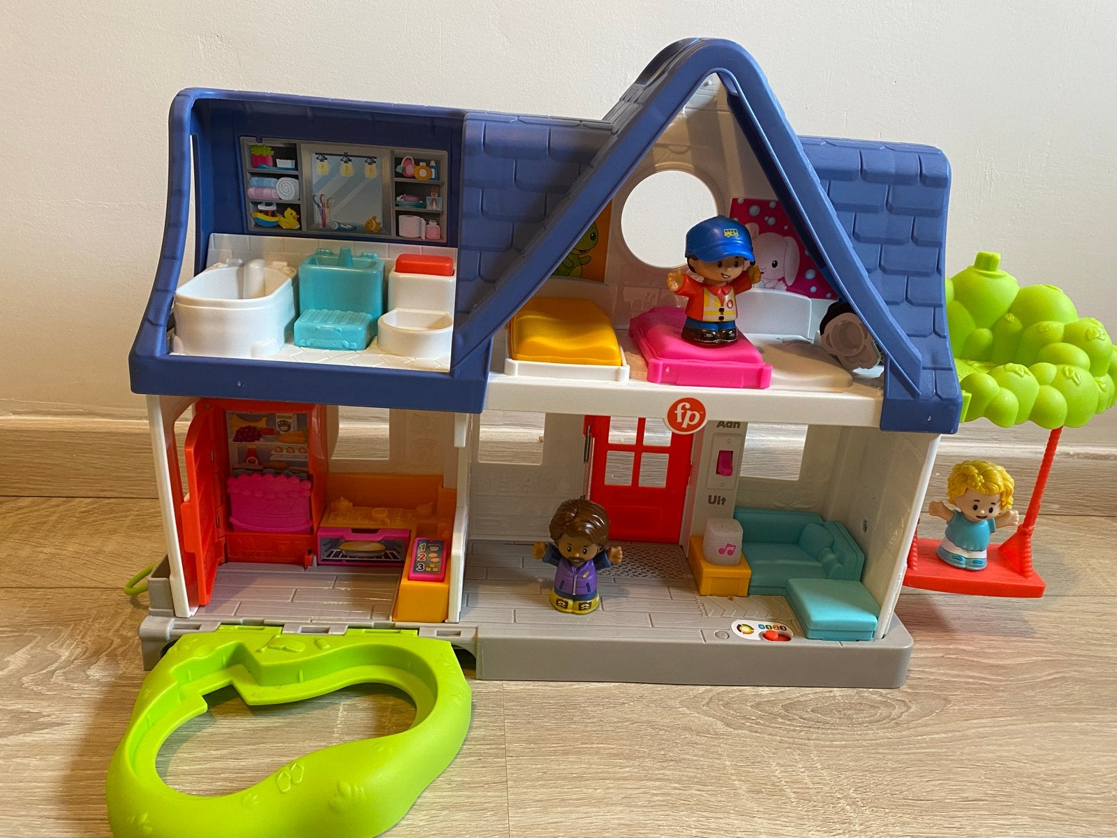 Fisher-Price Little People Speelhuis met Figuren, Kinderen en Baby's, Speelgoed | Overig, Ophalen of Verzenden, Zo goed als nieuw