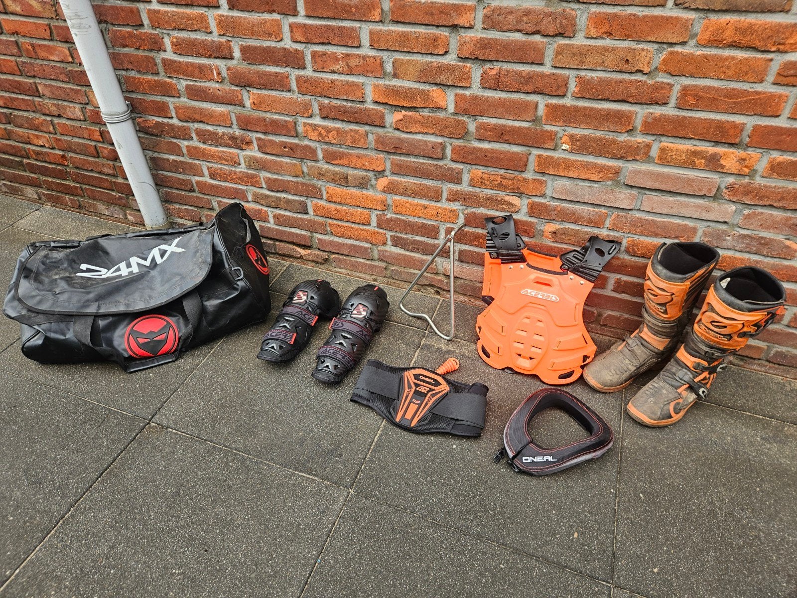 Complete Motorcross Beschermingsset - O'Neal, Acerbis, 24MX, Motoren, Kleding | Motorkleding, Ophalen of Verzenden, Tweedehands