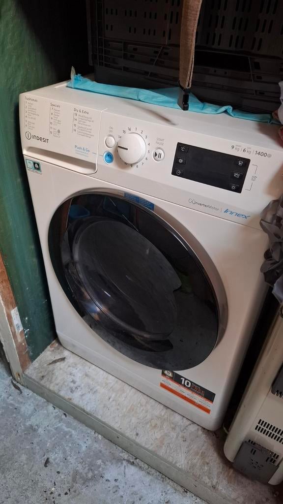 Indesit Innex Was-droogcombinatie 9kg/6kg Inverter Motor, Witgoed en Apparatuur, 8 tot 10 kg, Ophalen of Verzenden, Zo goed als nieuw