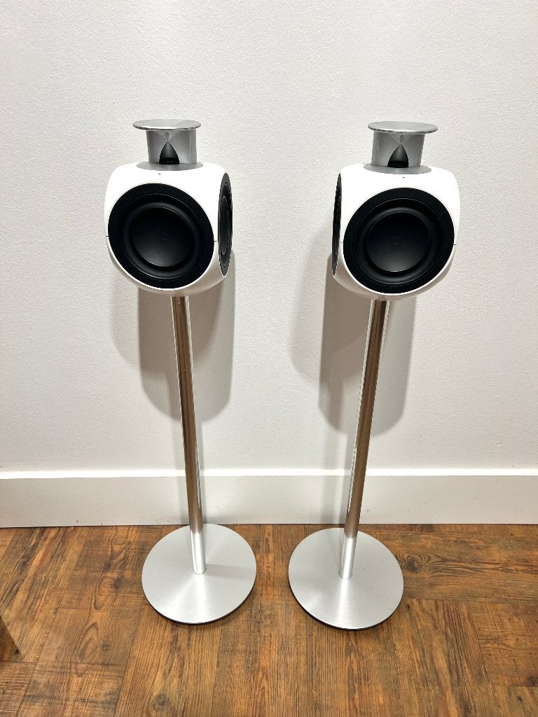 Bang & Olufsen Beolab 3 MK2 Wit Inclusief Floorstand., 150 watt of meer, Stereo speakers, Ophalen of Verzenden, Zo goed als nieuw
