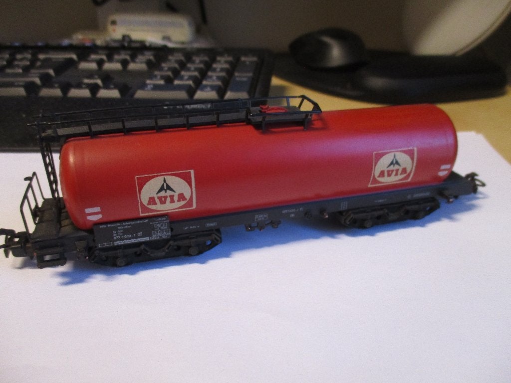 Marklin Tankwagen AVIA 4 assen no 4649, NVT, Wisselstroom, Gebruikt, Wagon