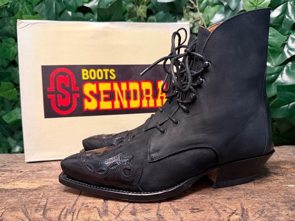 Prachtige vintage victoriaanse veterlaars sendra maat 39