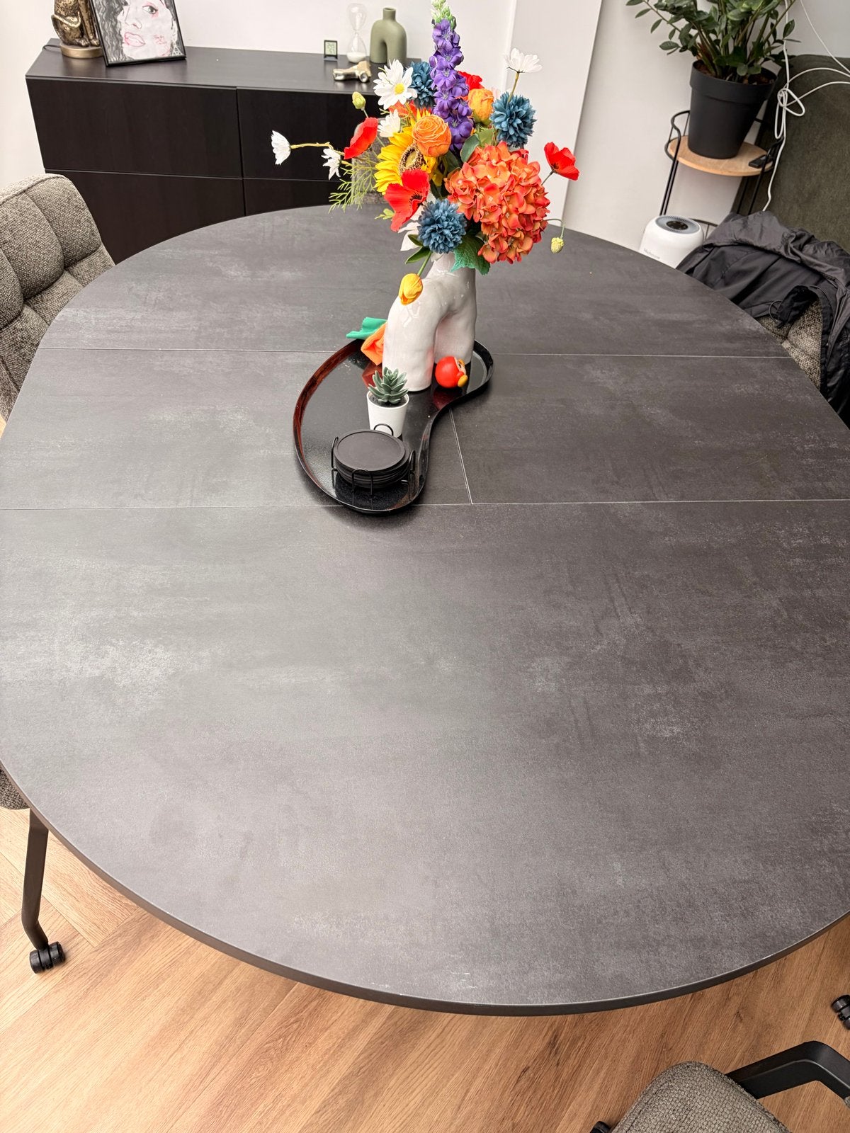 Uitschuifbare eettafel van Pronto (130-170 cm), Ophalen, Overige materialen, Gebruikt, 50 tot 100 cm