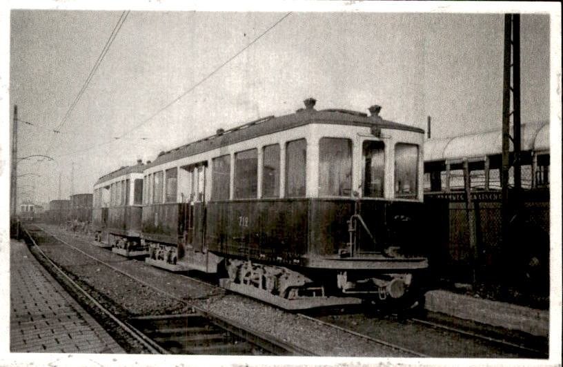 Heerlen - LTM - Station - 1949 - Foto - Trein, Verzenden, 1940 tot 1960, Ongelopen, Limburg