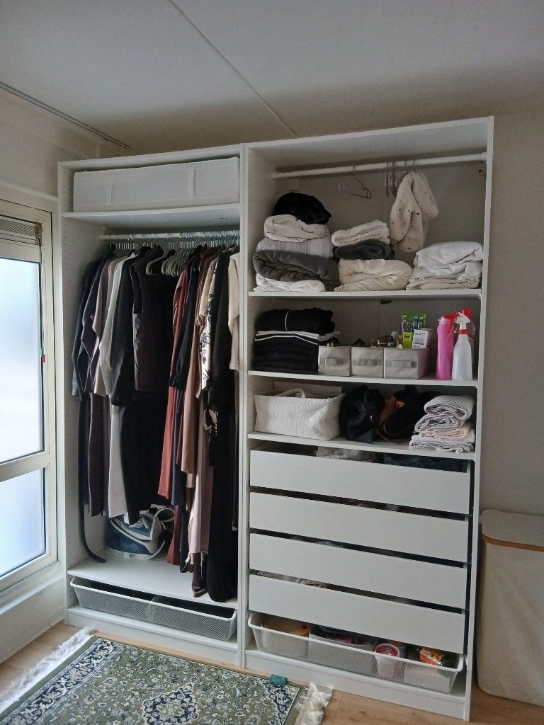 IKEA PAX kledingkast - wit, Ophalen, Gebruikt, 150 tot 200 cm, 50 tot 75 cm