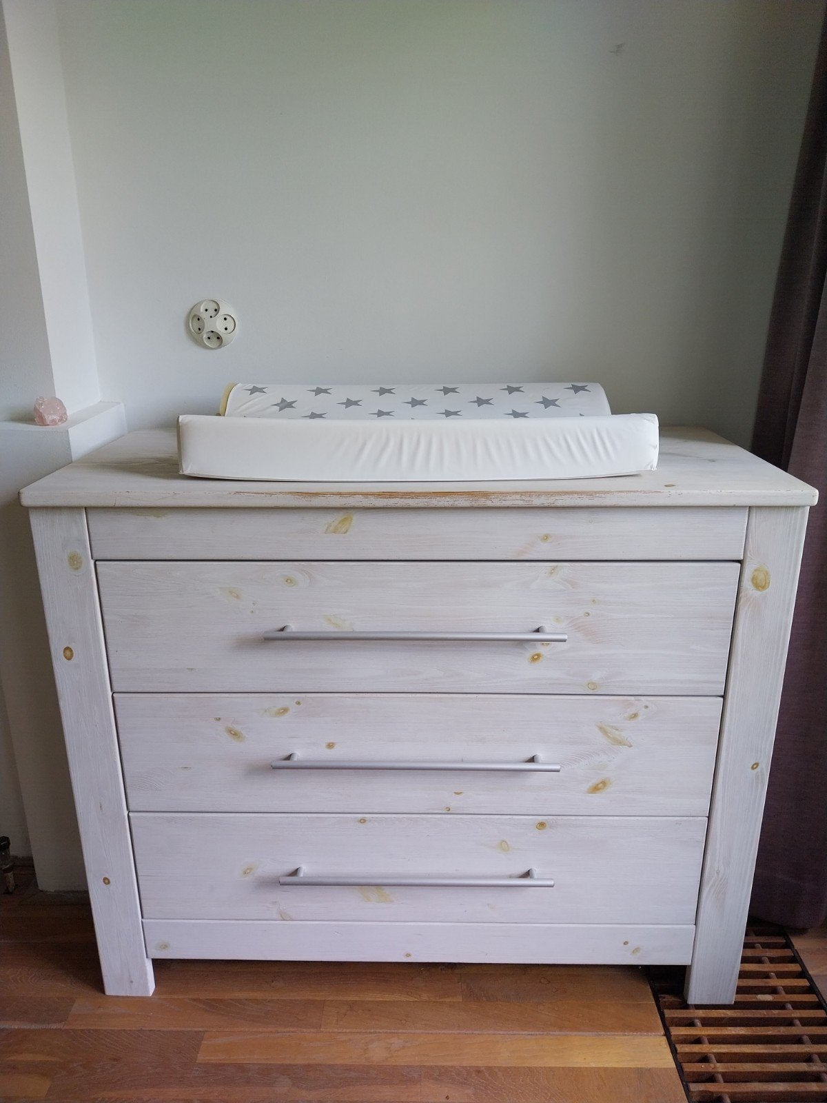 Bopita Commode, plank en peuterbed Stone Washed L Grijs, Ophalen, Gebruikt