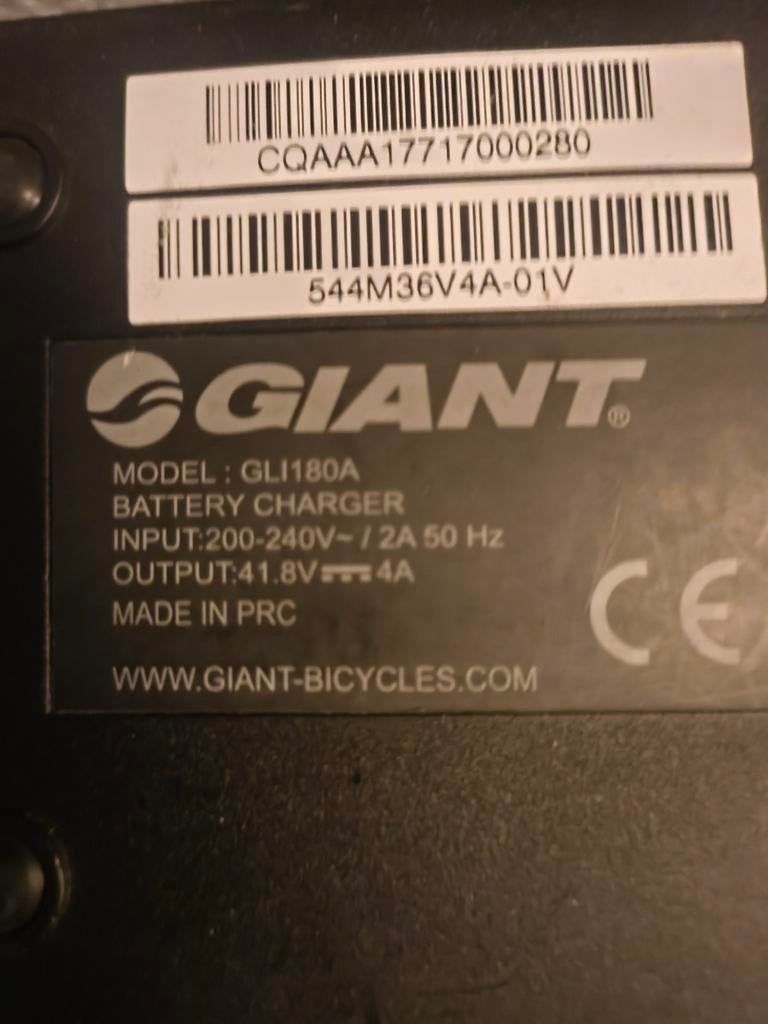 Originele Giant E-bike oplader GLI180A - Zo goed als nieuw, Ophalen of Verzenden