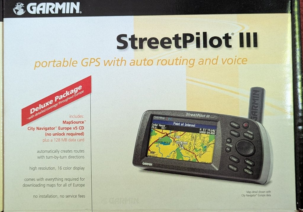 Garmin Streetpilot III, Ophalen, Gebruikt