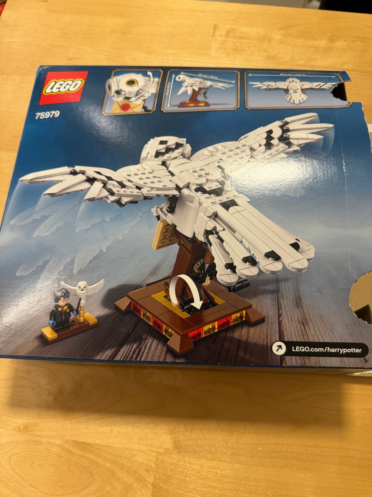 LEGO Harry Potter Hedwig 75979 - Zo goed als nieuw, Ophalen of Verzenden, Zo goed als nieuw, Overige merken