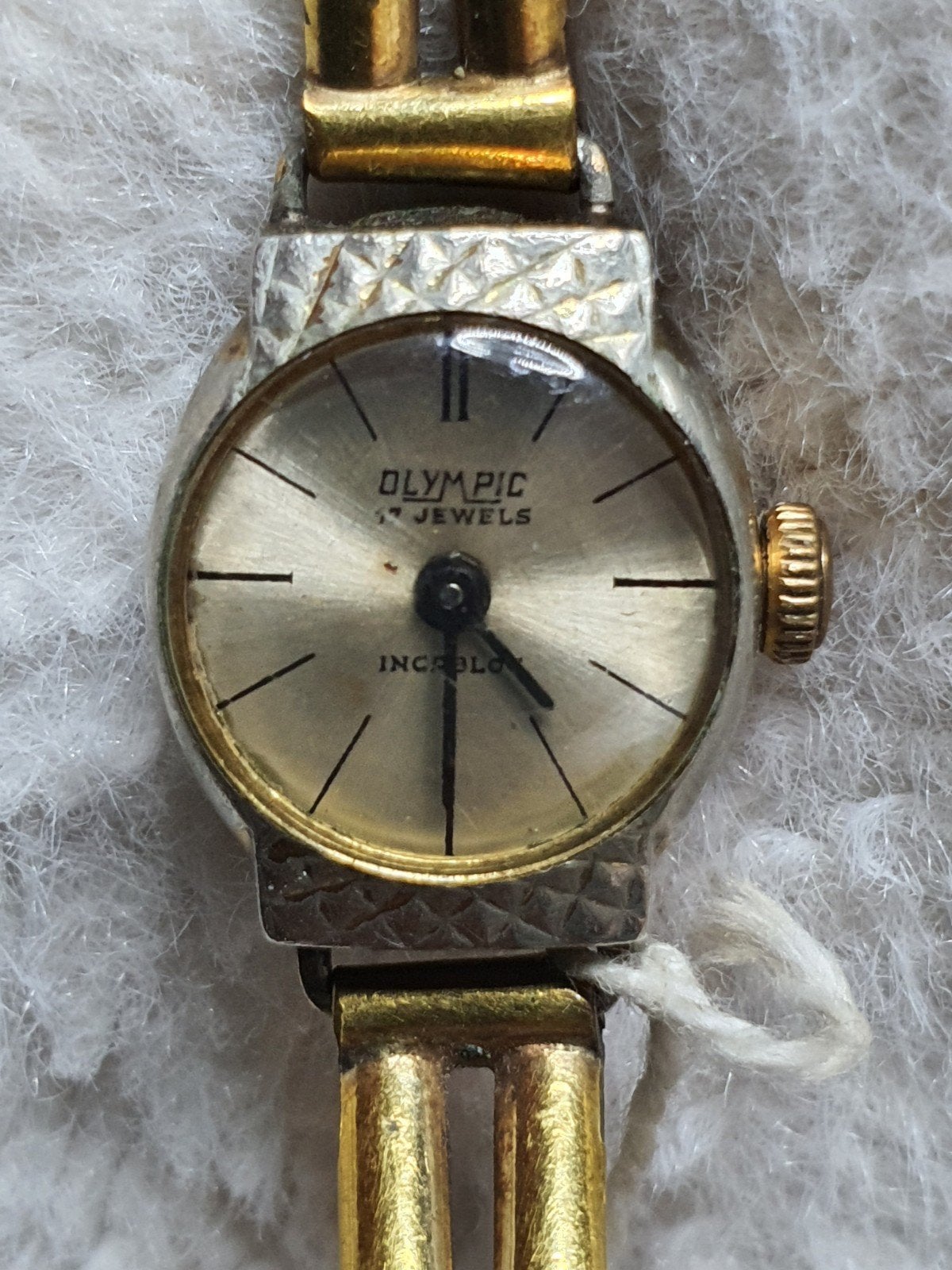 Vintage Olympic horloge - Verguld, Sieraden, Tassen en Uiterlijk, Horloges | Dames, Ophalen of Verzenden, Overige materialen
