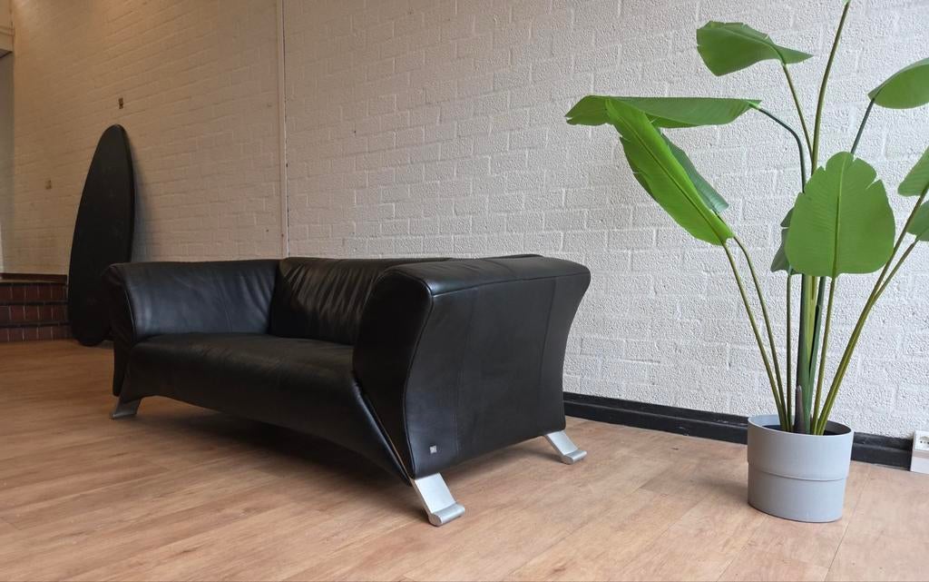 2.5 zits Rolf Benz bank RB 322, Modern, Elegant, Tijdloos, 150 tot 200 cm, Tweepersoons, 75 tot 100 cm