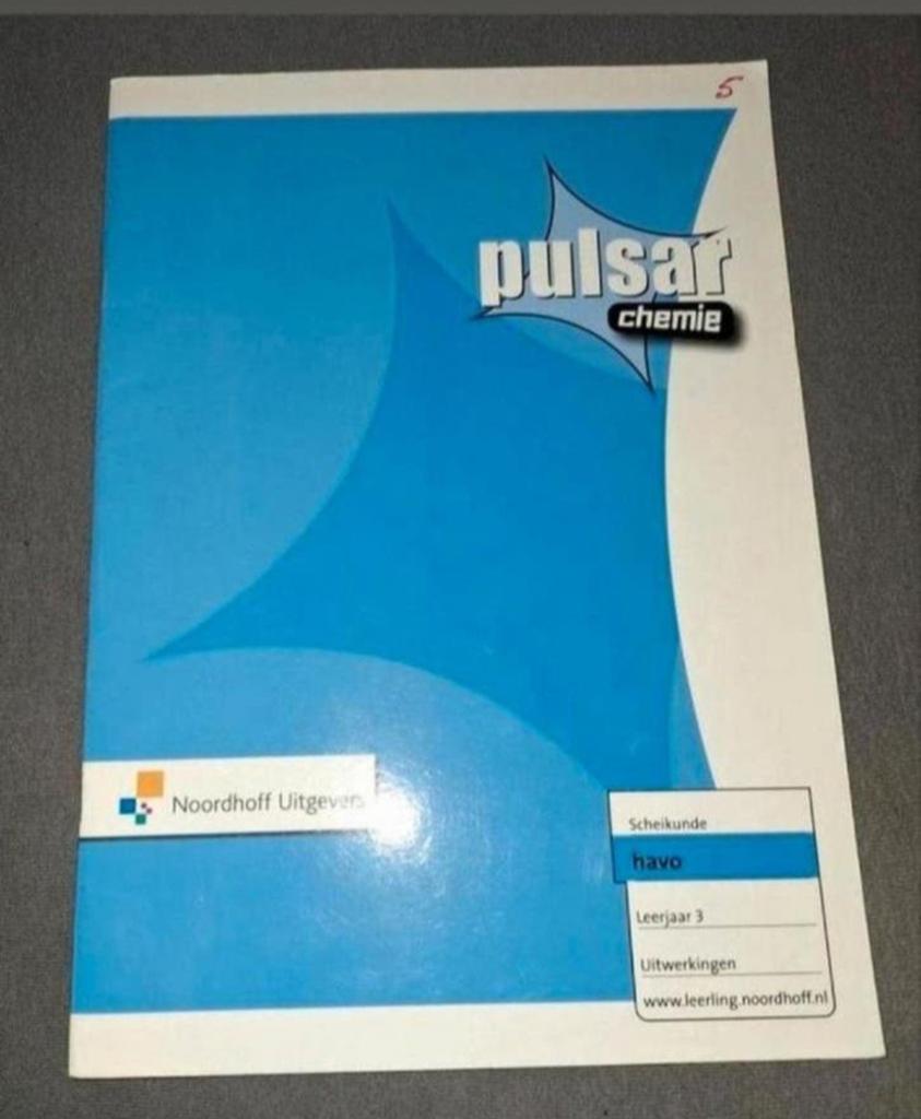 Pulsar Chemie Scheikunde HAVO Leerjaar 3 Uitwerkingen, Ophalen of Verzenden, Zo goed als nieuw, HAVO, Scheikunde