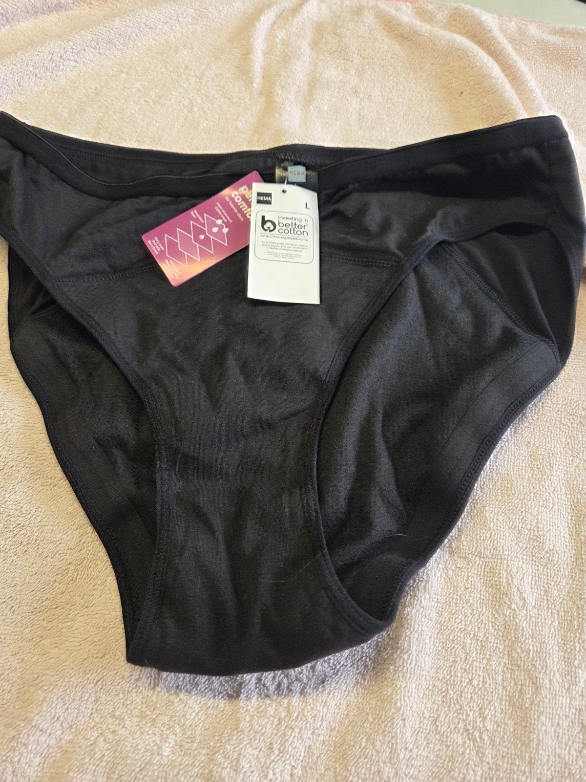 Menstruatie ondergoed, HEMA, Ophalen of Verzenden, Zwart, Slip