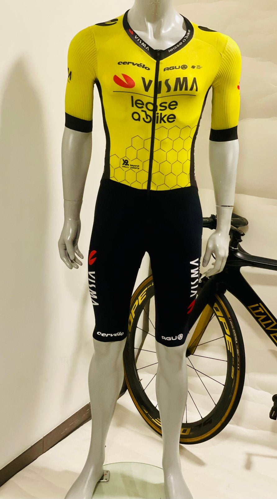 Wielrenkleding wielrenpak snelpak speedsuit maat S Agu, S, Heren, Ophalen of Verzenden, Zo goed als nieuw