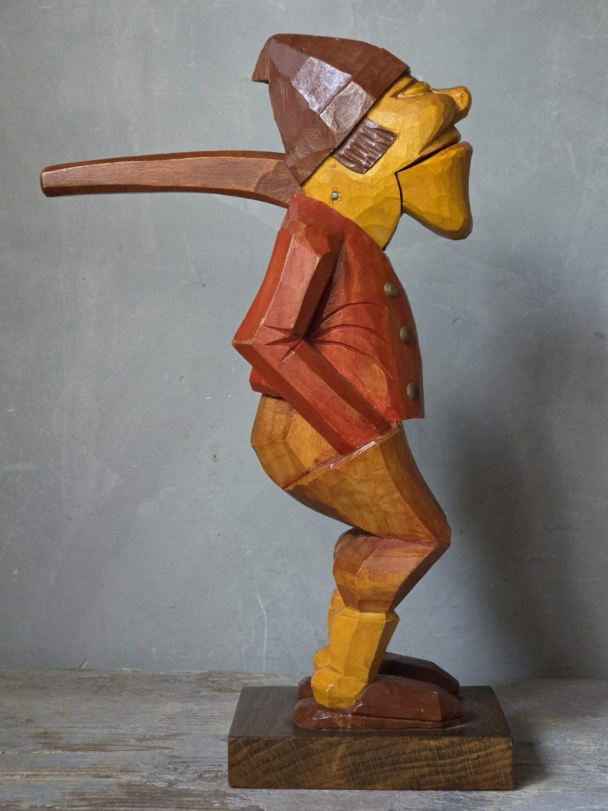 Houten handgesneden notenkraker, Antiek en Kunst, Kunst | Beelden en Houtsnijwerken, Ophalen of Verzenden, Hout, Houtsnijwerk