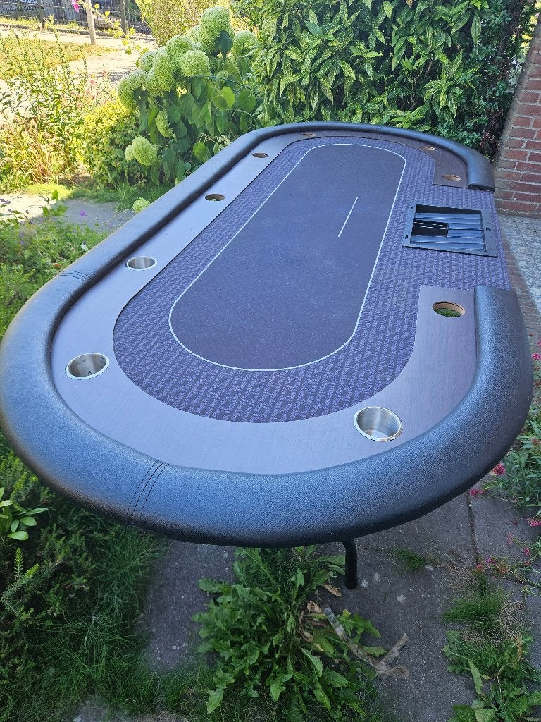 Pokertafel (inklapbaar) + 11 stoelen – zeer nette staat, Vijf spelers of meer, Ophalen, Zo goed als nieuw