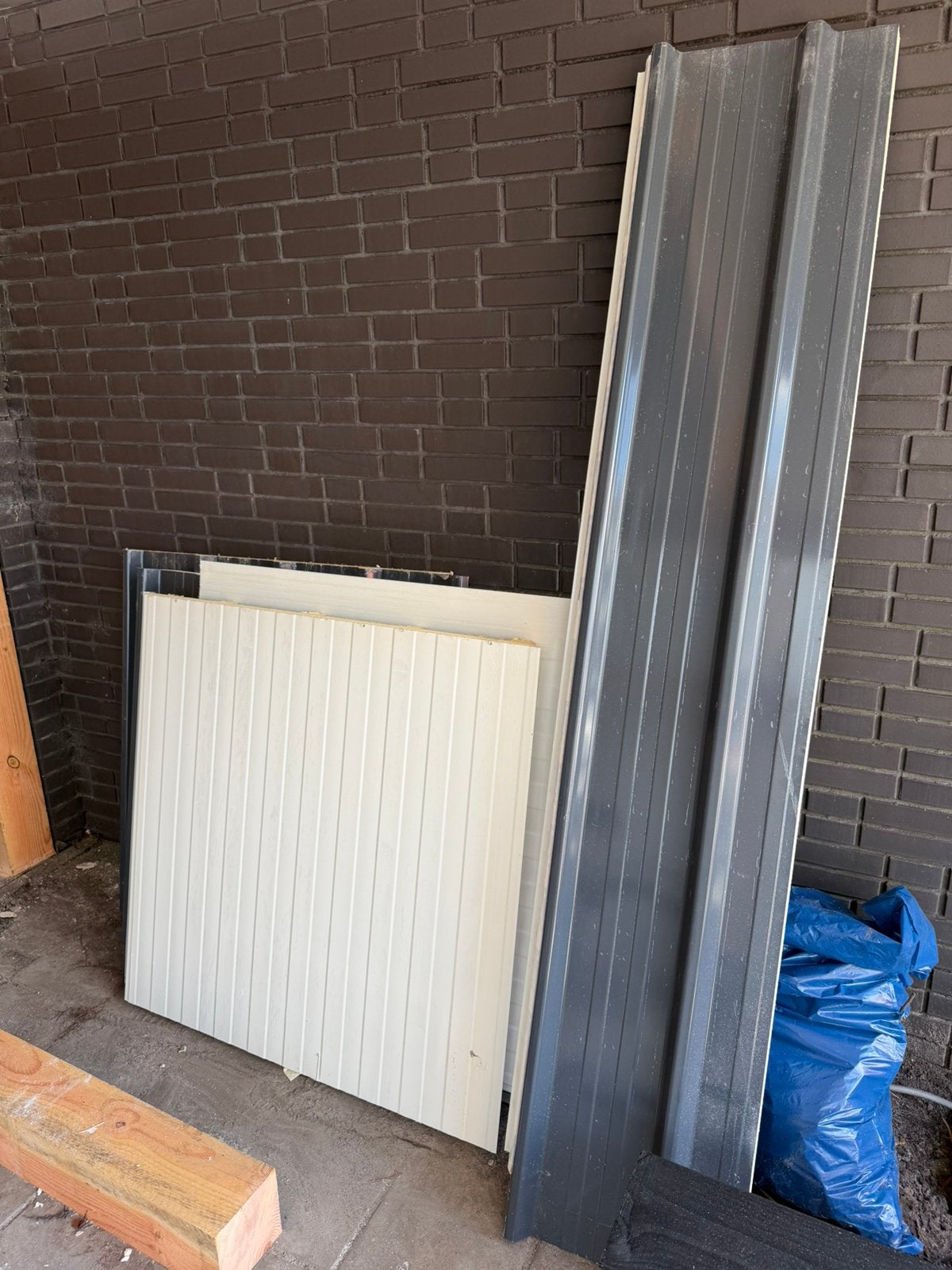 Sandwich panelen restant gratis, Doe-het-zelf en Verbouw, Platen en Panelen, Ophalen, Zo goed als nieuw
