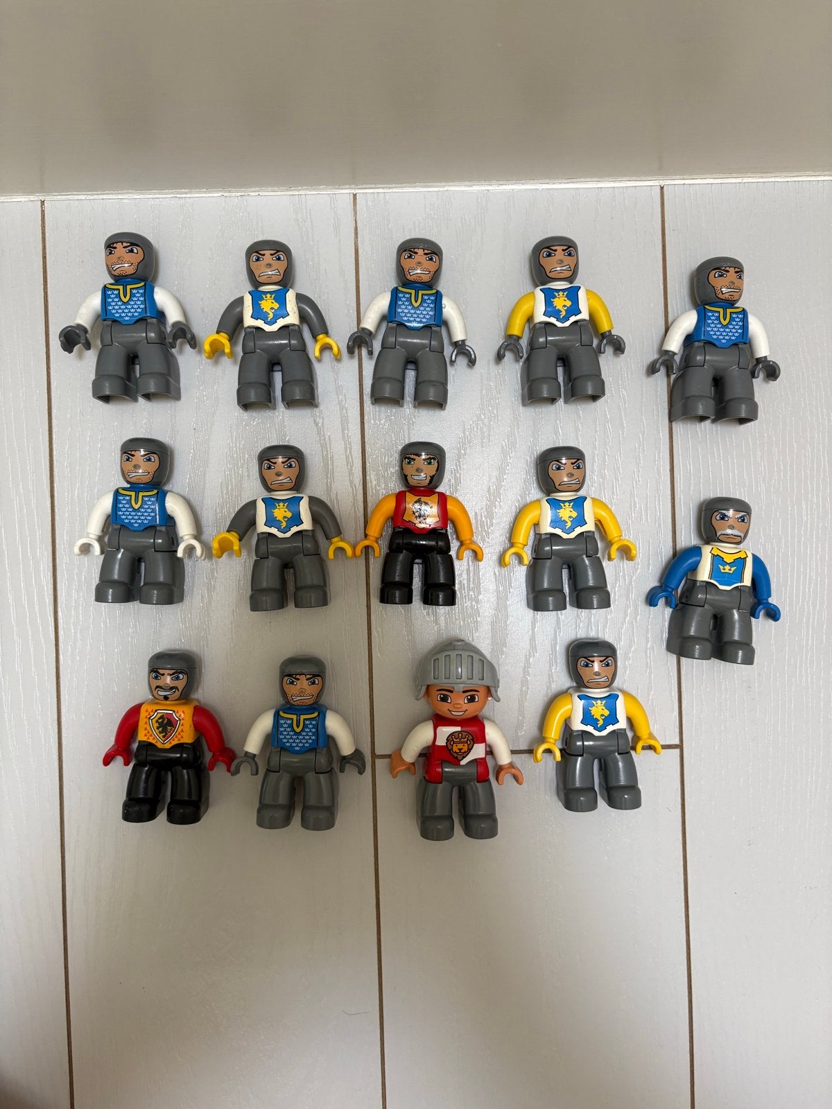14 LEGO Duplo Ridders, Ophalen of Verzenden, Gebruikt, Duplo
