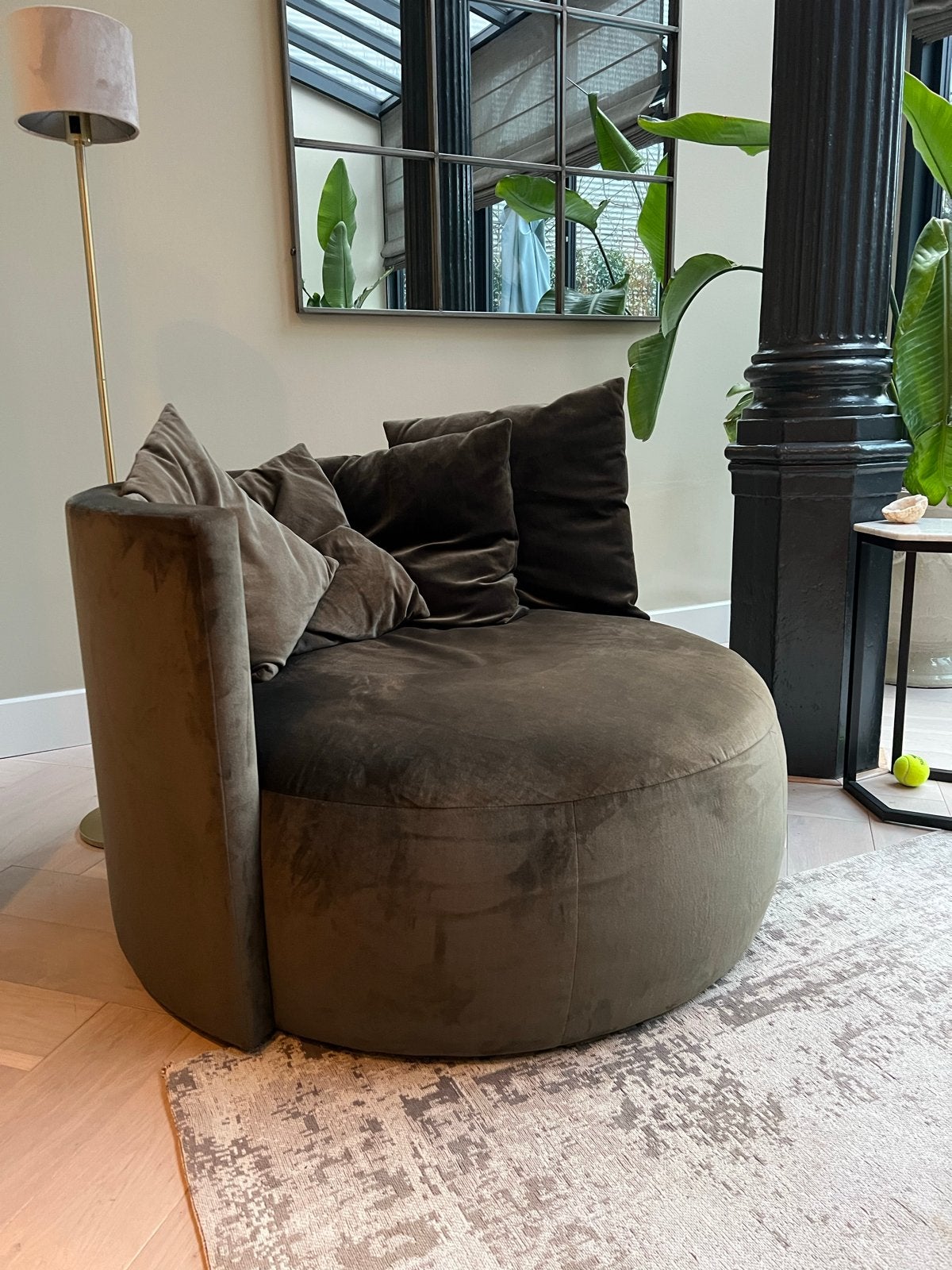 Passe Partout Pastille Lounge (XL) - Vintage Velvet Moss, Ophalen of Verzenden, Zo goed als nieuw, Stof, 100 tot 125 cm