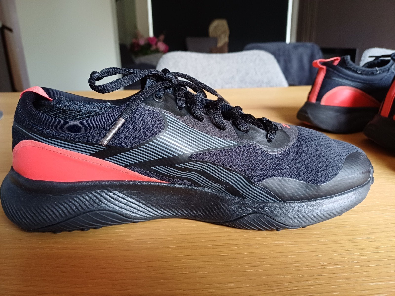 Reebok Sportschoenen Maat 40 - Zwart/Oranje, Kleding | Dames, Ophalen, Reebok, Gedragen, Sportschoenen
