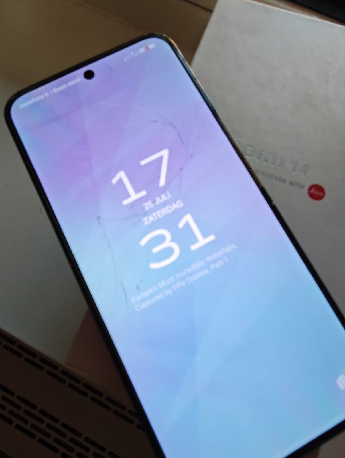 Xiaomi 14 Zwart - 512GB - Gebarsten schermglas, werkt nog!, Telecommunicatie, Mobiele telefoons | Overige merken, Gebruikt, Ophalen of Verzenden