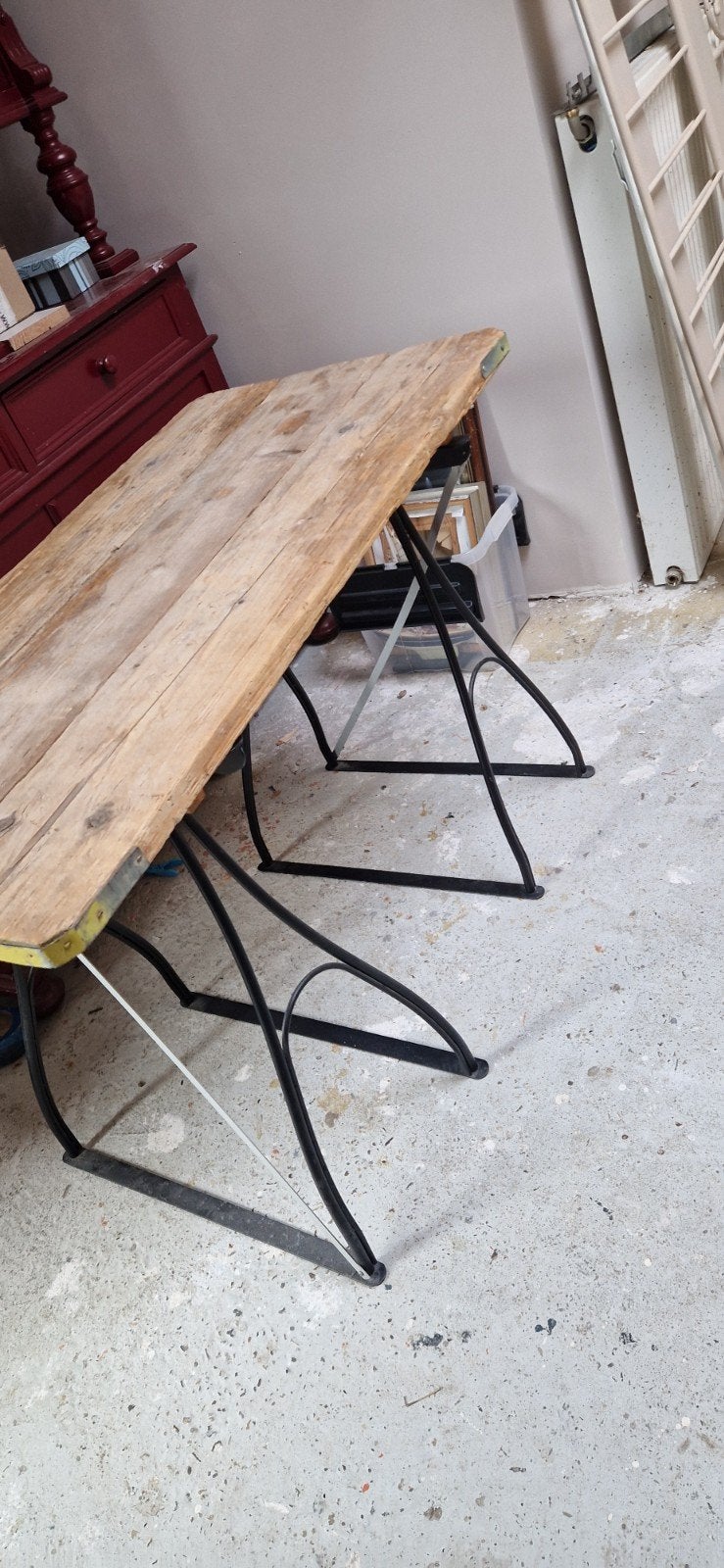 Bureau sidetable steigerhout, Ophalen, Rechthoekig, 50 tot 100 cm
