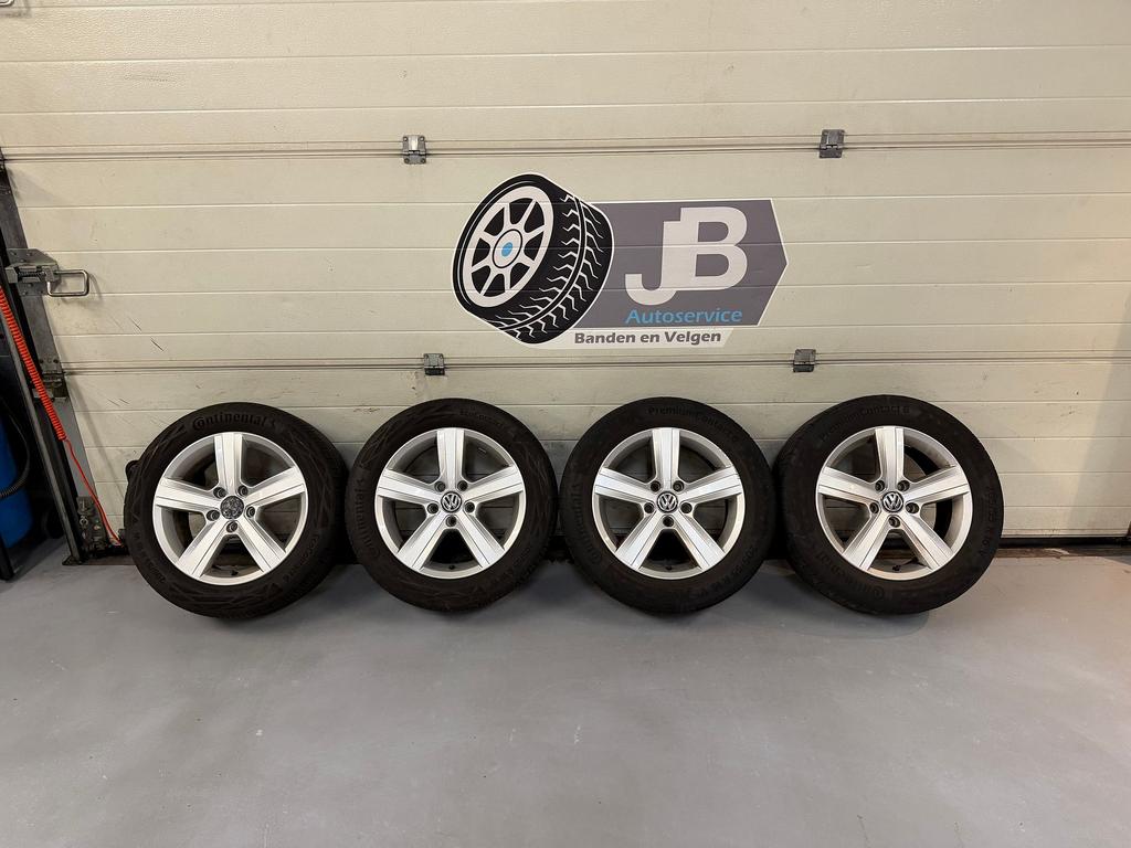 16inch Originele VW Audi Seat Skoda Velgen set! 5x112 A merk, Auto-onderdelen, Banden en Velgen, Gebruikt, -, Banden en Velgen