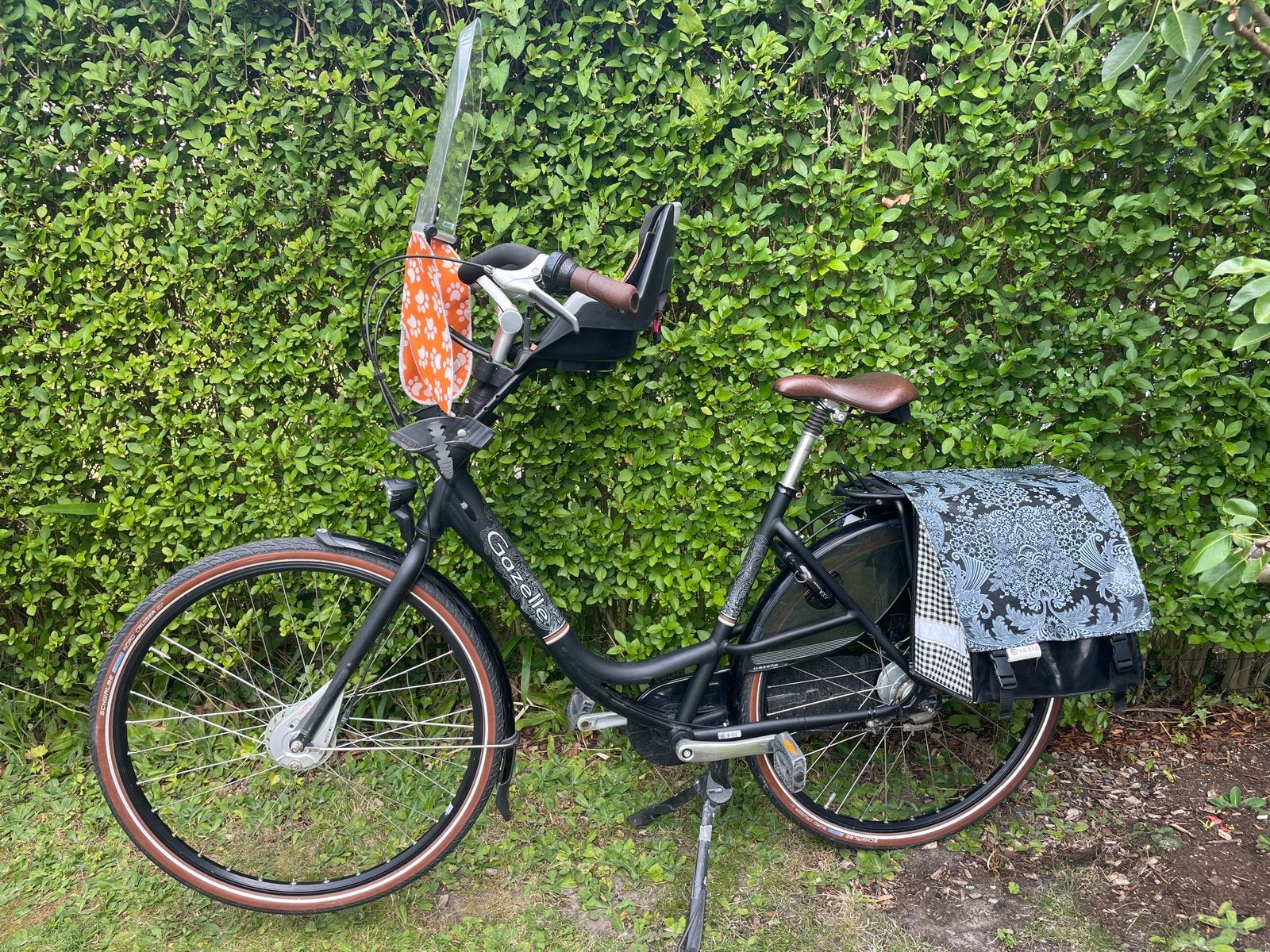 Gazelle fiets met kinderzitje en fietstassen, Ophalen, Gebruikt, Versnellingen, 50 tot 53 cm