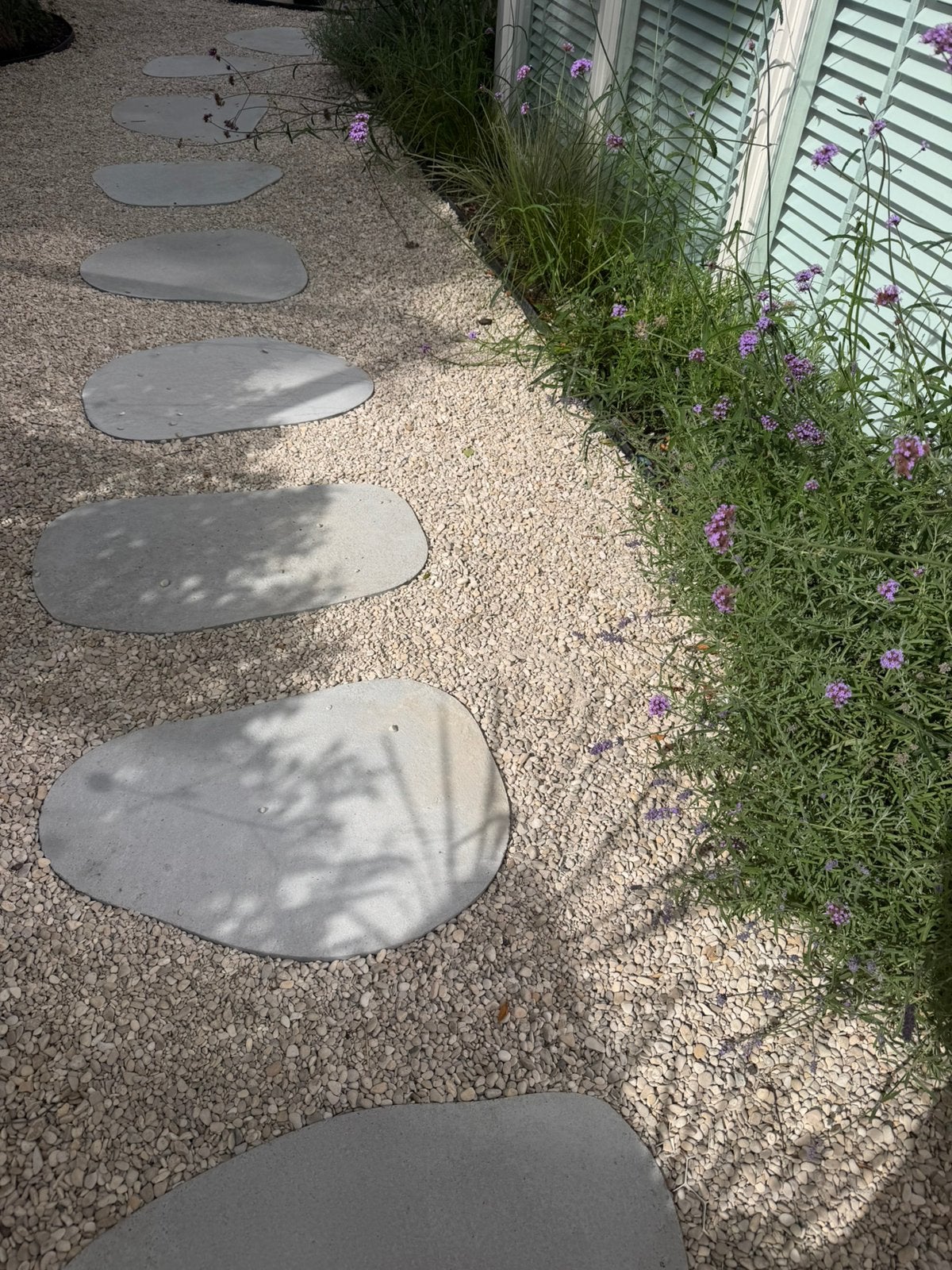 Handgemaakte organische betonnen staptegels / flagstones, Ophalen, Zo goed als nieuw, Beton, Terrastegels